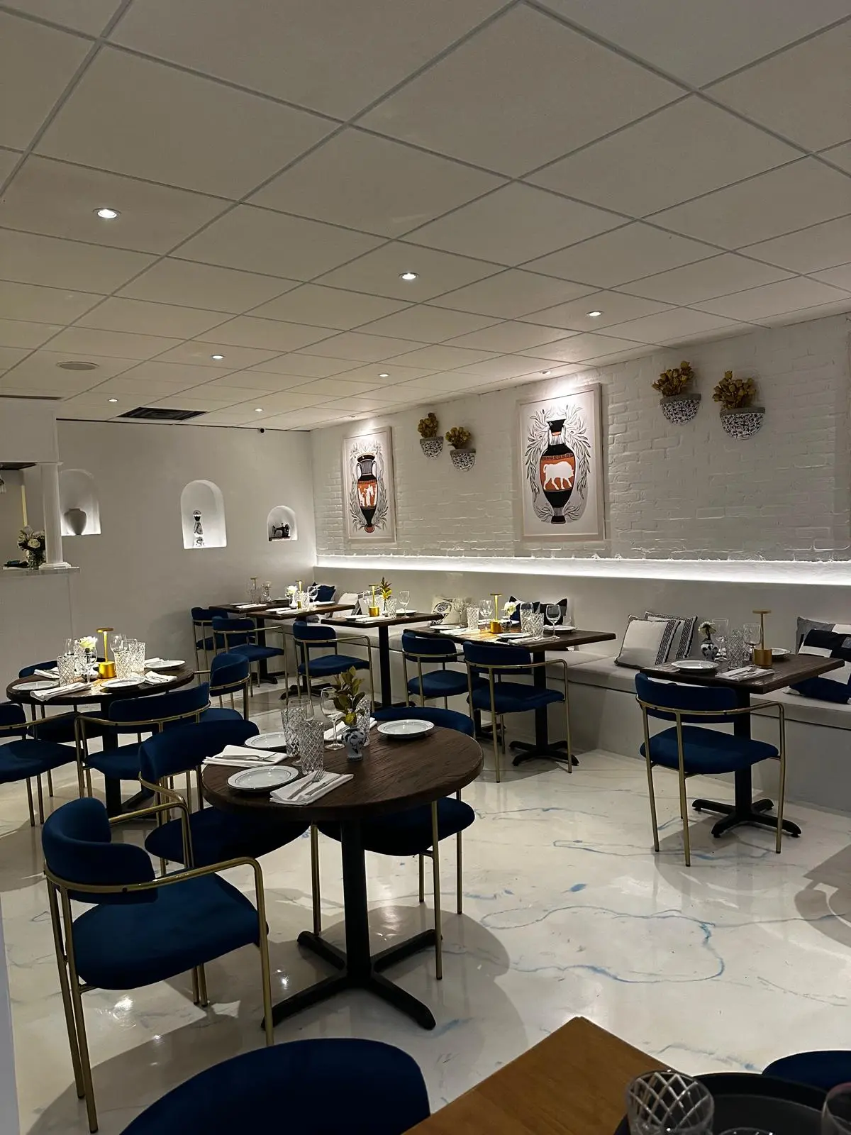 Stamped concrete patio in New Jersey backyard with stone pattern